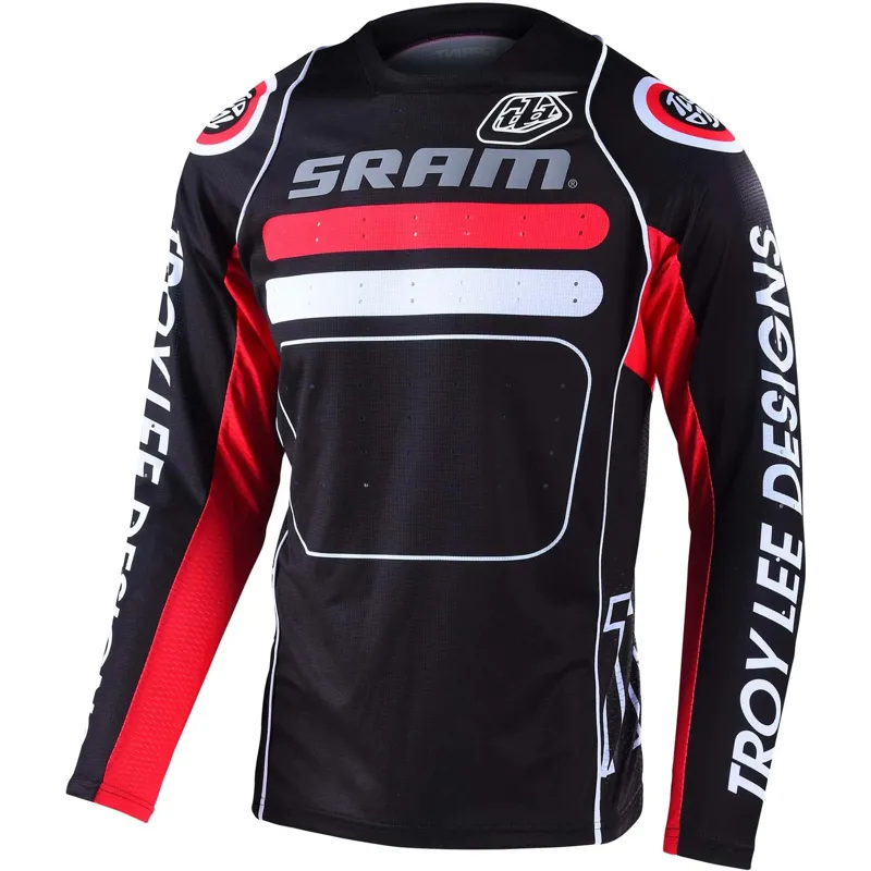 Troy Lee Designs Sprint LS MTB Jersey Drop in Sram Black